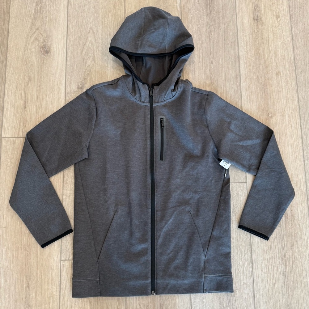 OLD NAVY - NWT Boy's Dark Gray Dynamic Fleece Full Zip Hoodie - Size XL